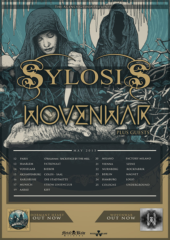 wovenwar sylosis 2015 european tour poster