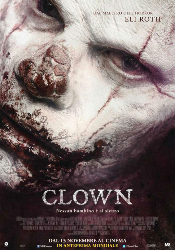 clown eli roth - banned italian poster