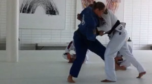 Ronda Rousey and B.J. Penn spar